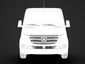 mercedes sprinter chassis single cab l1 fwd 2019 3Dモデル
