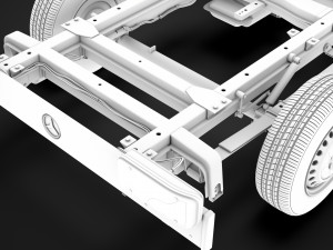 mercedes sprinter chassis single cab l1 fwd 2019 3Dモデル