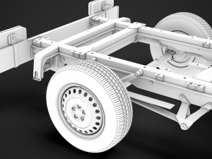 mercedes sprinter chassis single cab l1 fwd 2019 3Dモデル