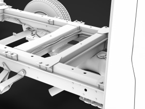 mercedes sprinter chassis single cab l1 fwd 2019 3Dモデル