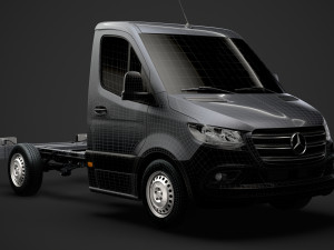 mercedes sprinter chassis single cab l1 fwd 2019 3Dモデル