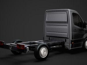 mercedes sprinter chassis single cab l1 fwd 2019 3Dモデル