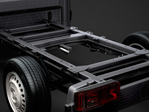 mercedes sprinter chassis single cab l1 fwd 2019 3Dモデル