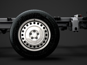 mercedes sprinter chassis single cab l1 fwd 2019 3Dモデル