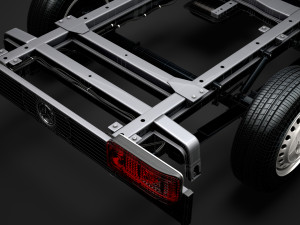 mercedes sprinter chassis single cab l1 fwd 2019 3Dモデル