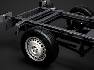 mercedes sprinter chassis single cab l1 fwd 2019 3Dモデル