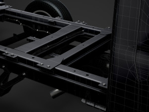 mercedes sprinter chassis single cab l1 fwd 2019 3Dモデル