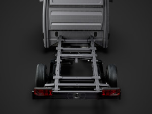 mercedes sprinter chassis single cab l1 fwd 2019 3Dモデル