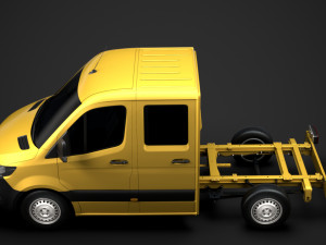 ram sprinter chassis crew cab l1 fwd 2019 Modelo 3D