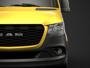 ram sprinter chassis crew cab l1 fwd 2019 Modelo 3D