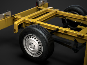 ram sprinter chassis crew cab l1 fwd 2019 Modelo 3D