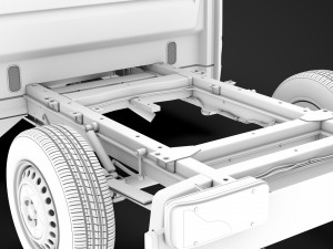 ram sprinter chassis crew cab l1 fwd 2019 Modelo 3D
