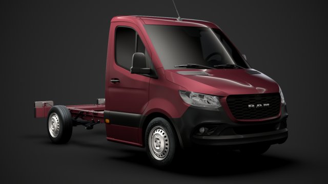 ram sprinter chassis single cab l1 fwd 2019 3D 모델 .c4d .max .obj .3ds .fbx .stl .blend 