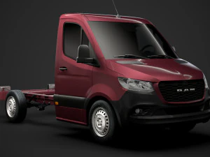 ram sprinter chassis single cab l1 fwd 2019 3D Модель
