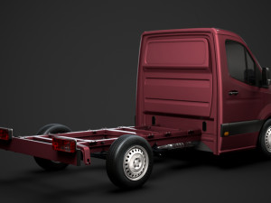 ram sprinter chassis single cab l1 fwd 2019 3D 모델