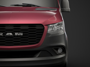 ram sprinter chassis single cab l1 fwd 2019 3D 모델