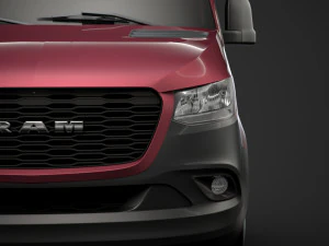 ram sprinter chassis single cab l1 fwd 2019 3D Model
