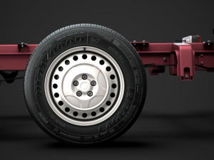 ram sprinter chassis single cab l1 fwd 2019 3D 모델