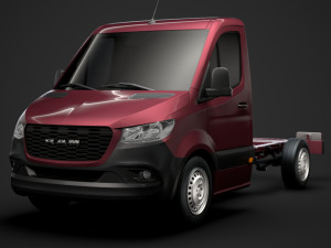 ram sprinter chassis single cab l1 fwd 2019 3D 모델