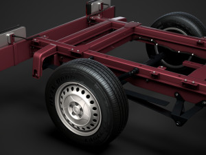 ram sprinter chassis single cab l1 fwd 2019 3D 모델