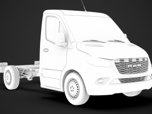 ram sprinter chassis single cab l1 fwd 2019 3D 모델