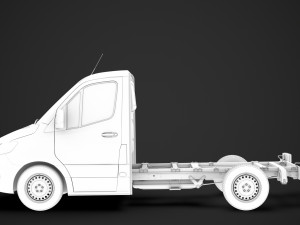 ram sprinter chassis single cab l1 fwd 2019 3D 모델
