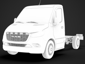 ram sprinter chassis single cab l1 fwd 2019 3D 모델