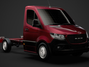 ram sprinter chassis single cab l1 fwd 2019 3D 모델