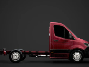 ram sprinter chassis single cab l1 fwd 2019 3D Model