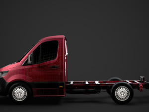ram sprinter chassis single cab l1 fwd 2019 3D 모델