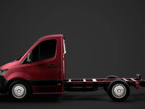 ram sprinter chassis single cab l1 fwd 2019 3D Model