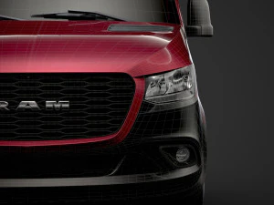 ram sprinter chassis single cab l1 fwd 2019 3D Model