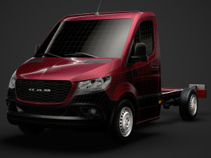 ram sprinter chassis single cab l1 fwd 2019 3D 모델