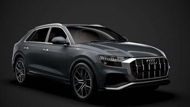 audi sq8 tdi 2020 Model 3D .c4d .max .obj .3ds .fbx .stl .blend 