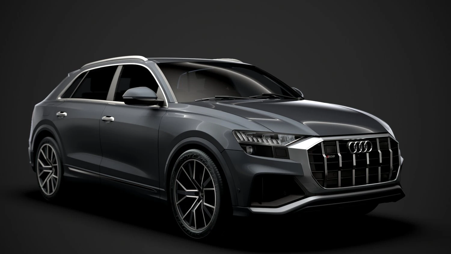 audi sq8 tdi 2020 3D Model .c4d .max .obj .3ds .fbx .stl .blend 