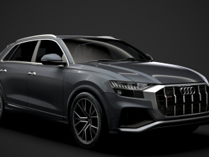audi sq8 tdi 2020 3D Модель