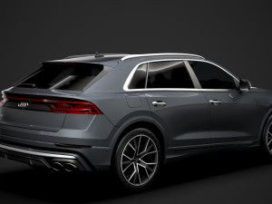 audi sq8 tdi 2020 Model 3D