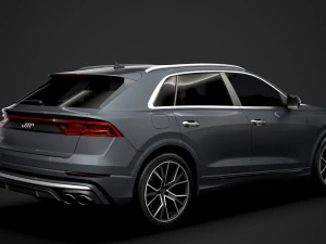 audi sq8 tdi 2020 3D Model