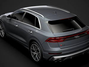 audi sq8 tdi 2020 3D Model