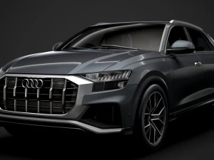 audi sq8 tdi 2020 3D Model