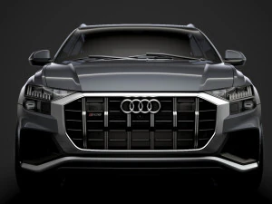 audi sq8 tdi 2020 3D Model
