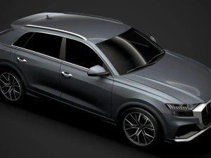 audi sq8 tdi 2020 3D Model