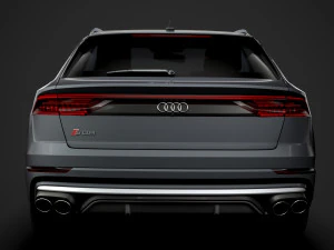 audi sq8 tdi 2020 3D Model