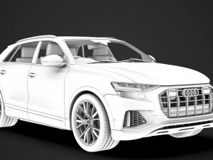 audi sq8 tdi 2020 3D Model
