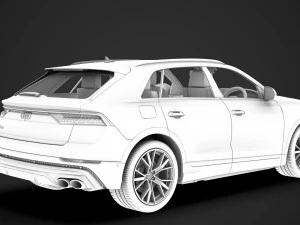 audi sq8 tdi 2020 3D Model