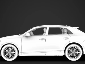 audi sq8 tdi 2020 3D Model