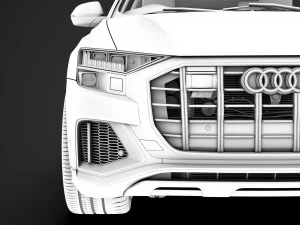 audi sq8 tdi 2020 3D Model