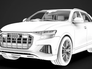 audi sq8 tdi 2020 3D Model