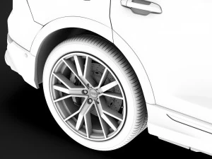 audi sq8 tdi 2020 3D Model