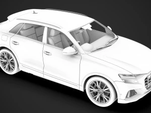 audi sq8 tdi 2020 3D Model